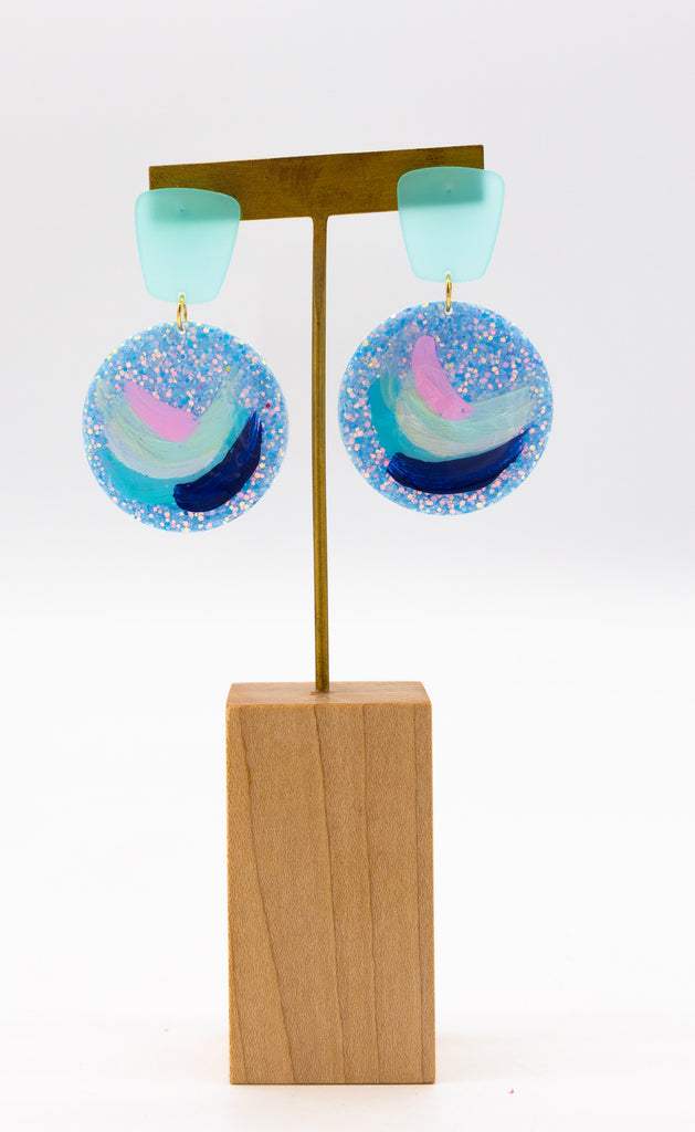 #95 Hand painted earrings