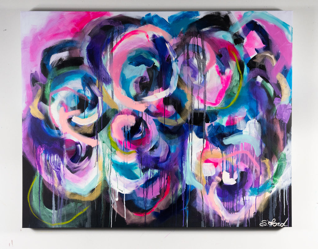 Raining Grace, 48 x 60, Oil Painting on Canvas