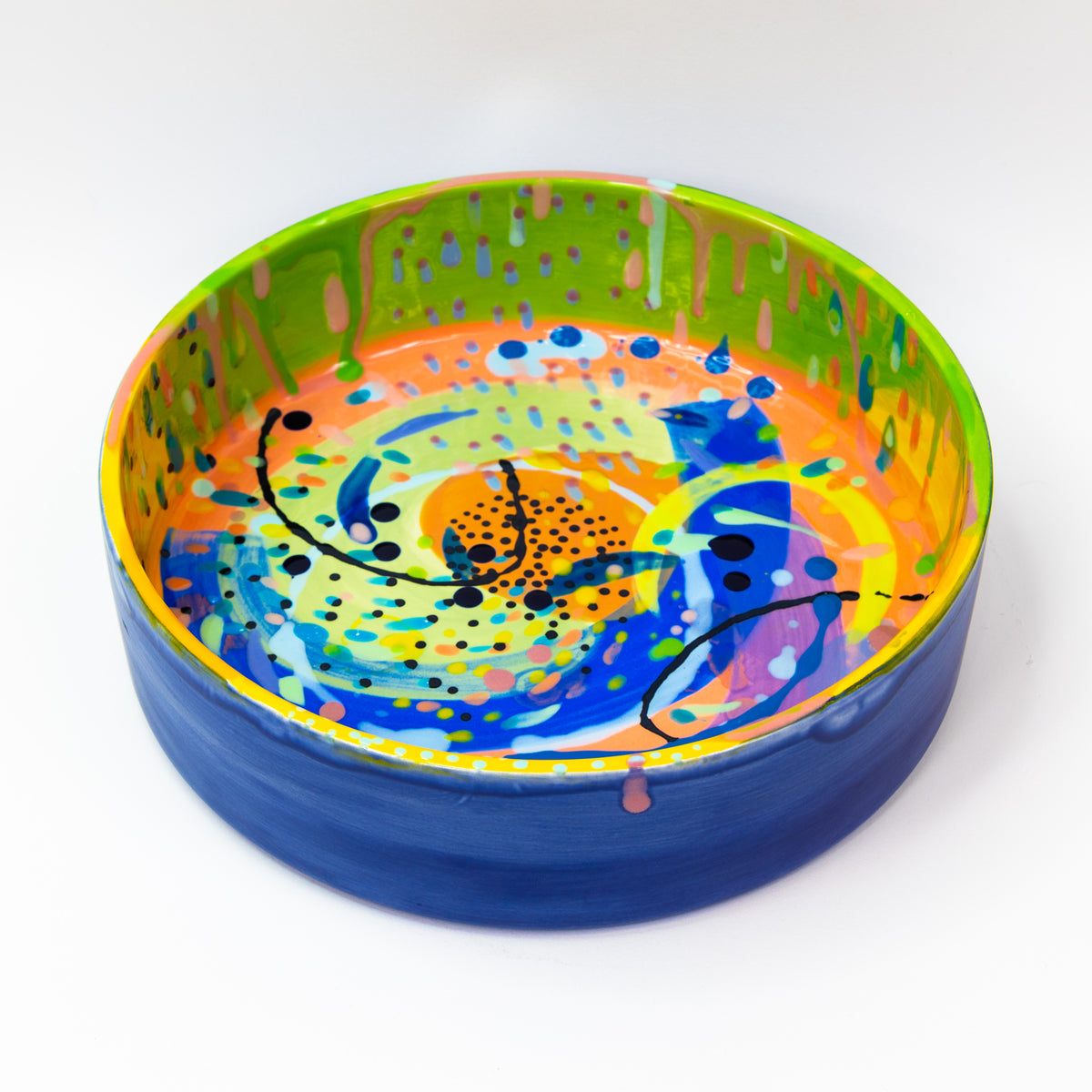 潮工房　小西潮氏　Glass bowl 32cm 潮工房 小西潮氏 Glass bowl 32cm ガラス工芸潮工房・小西潮さんから