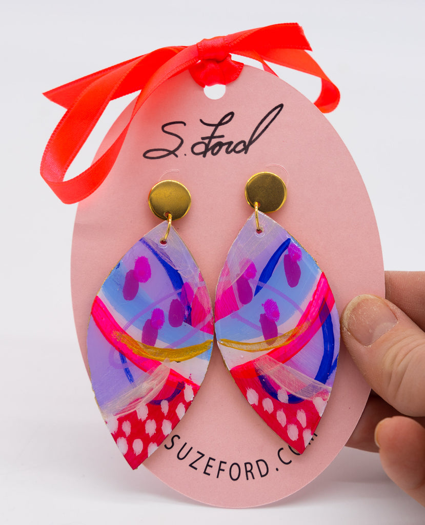 #36 Hand painted earrings