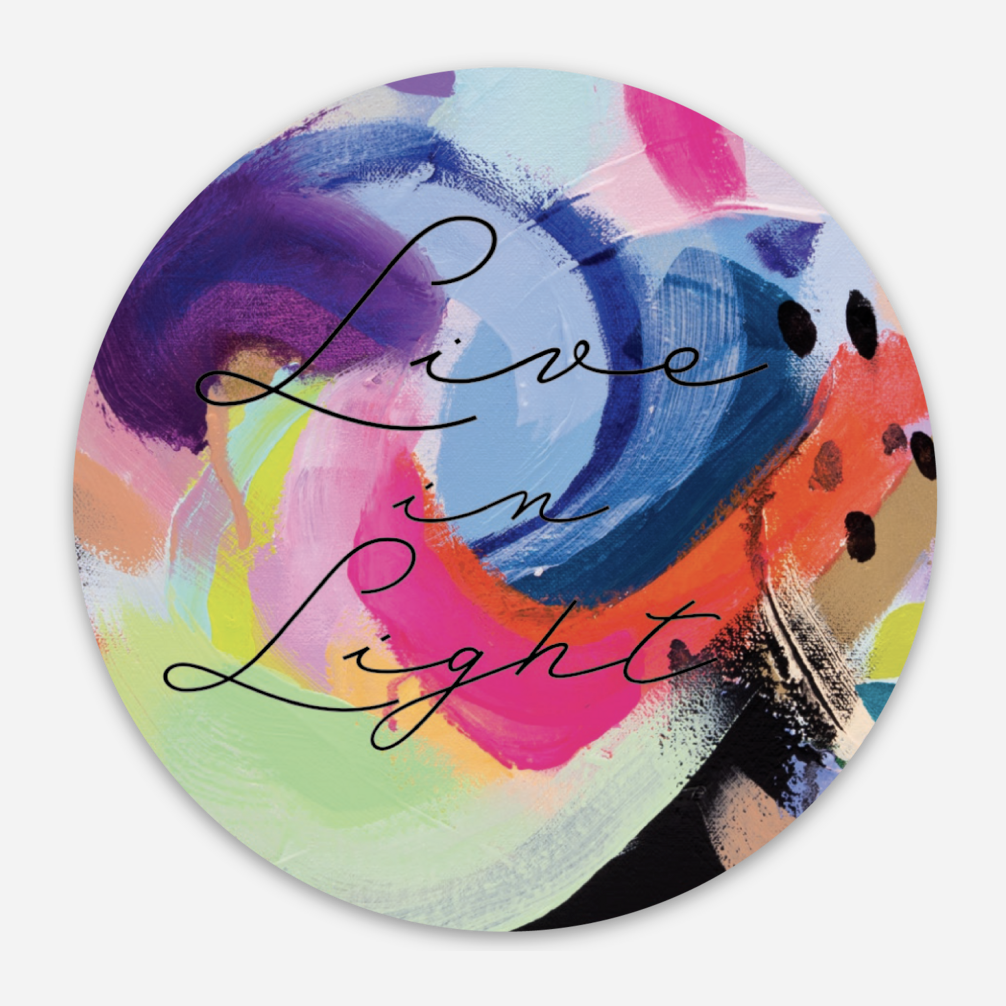 Live in Light 3" Vinyl Sticker