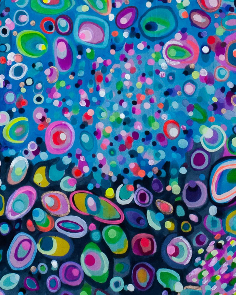 Silk Rainbows and Raindrops, Fine Art Print