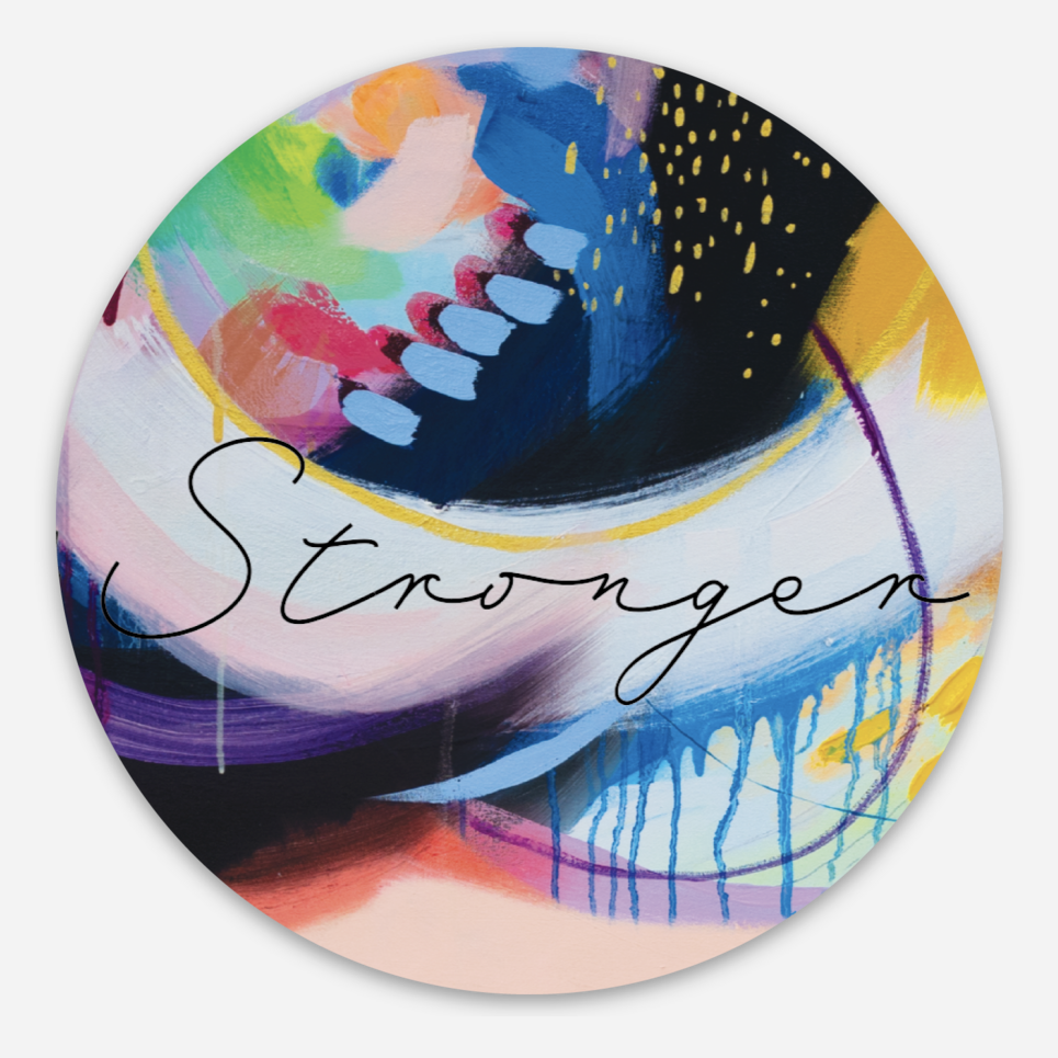 Stronger 3" Vinyl Sticker