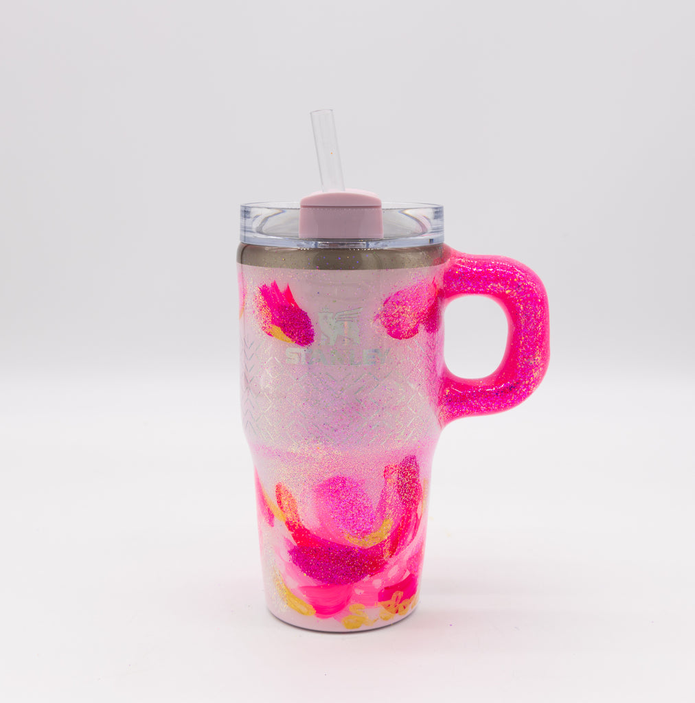 #2 Hand Painted Resin 20 oz Stanley Tumbler