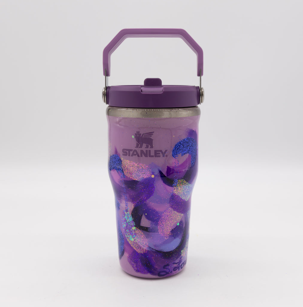 #3 Hand Painted Resin 20 oz Stanley Tumbler