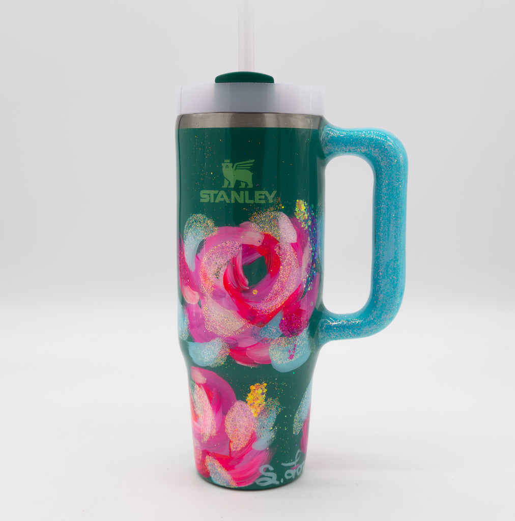 #11 Hand Painted Resin 30 oz Stanley Tumbler