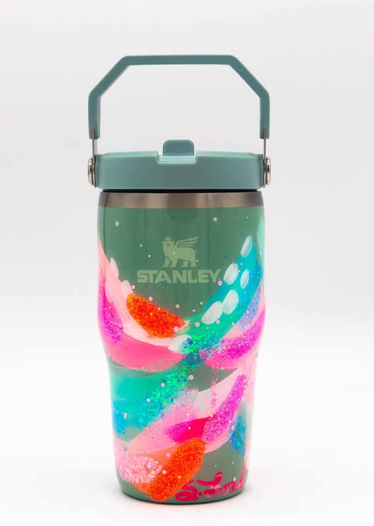 #1 Hand Painted Resin 20 oz Stanley Tumbler