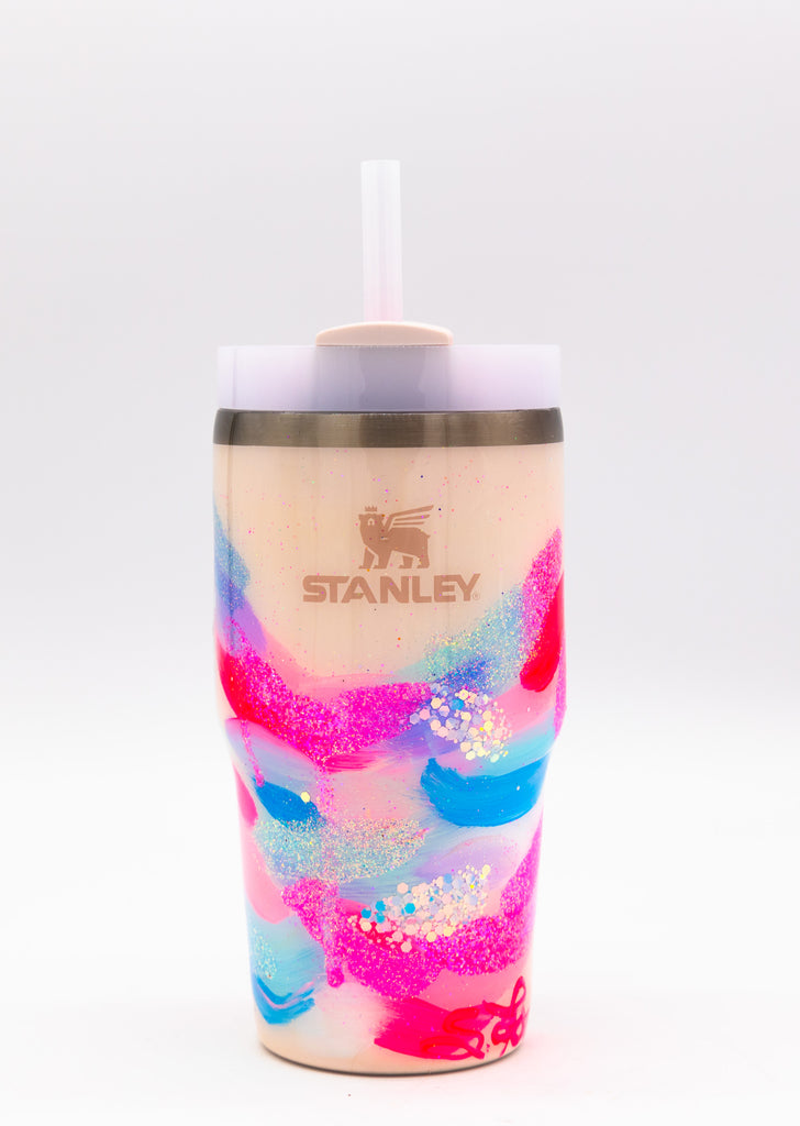 #2 Hand Painted Resin 20 oz Stanley Tumbler