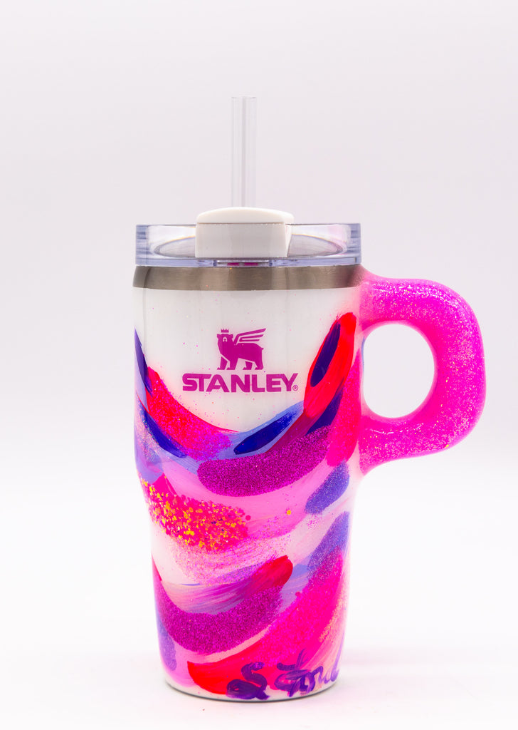 #9 Hand Painted Resin 20 oz Stanley Tumbler