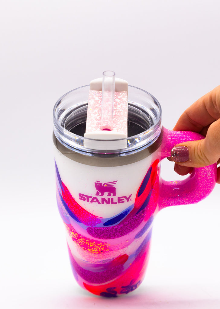 9 Hand Painted Resin 20 oz Stanley Tumbler  Suze Ford Studios