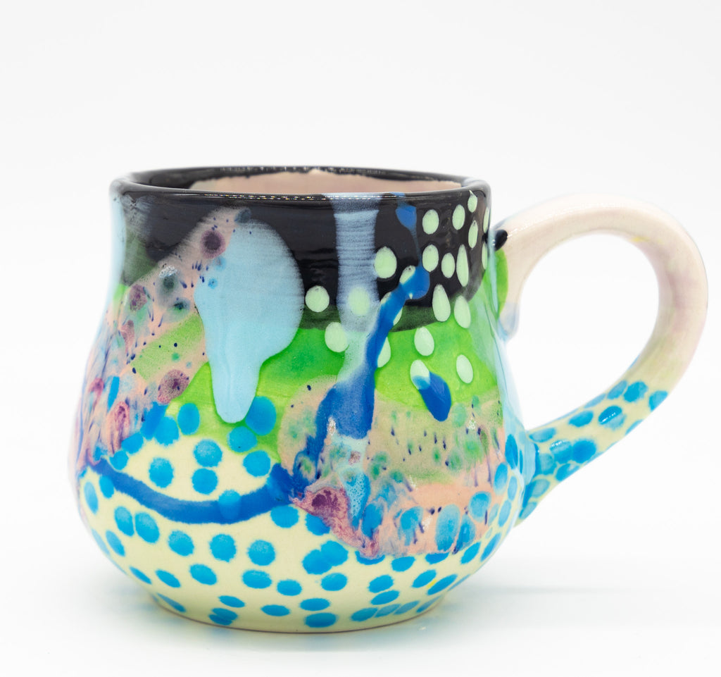 #9 12 oz Hand painted Ceramic Mug