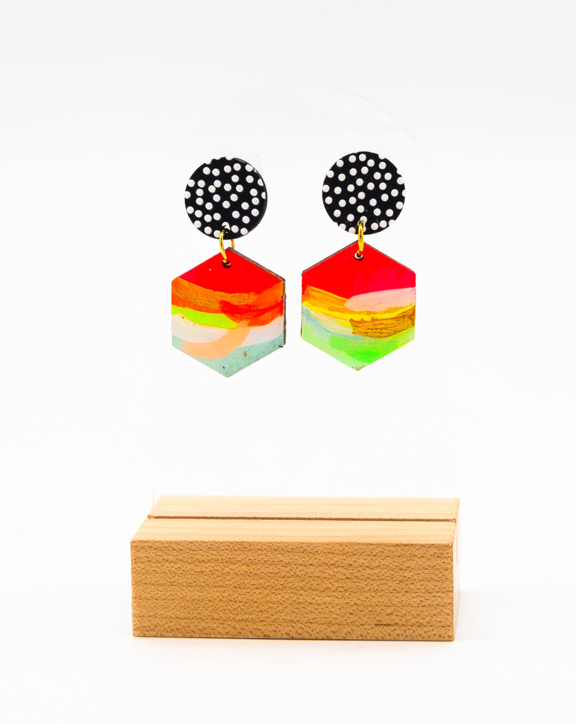 #4 Hand painted earrings