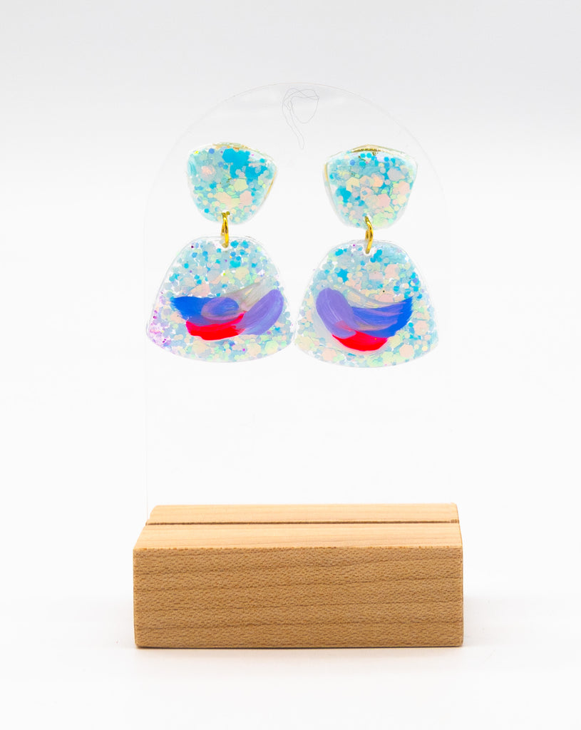 #15 Hand painted earrings