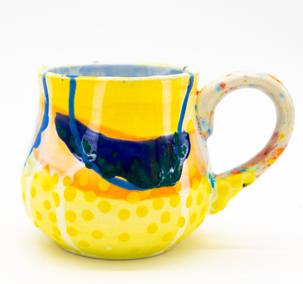 #35 12 oz Hand painted Ceramic Mug