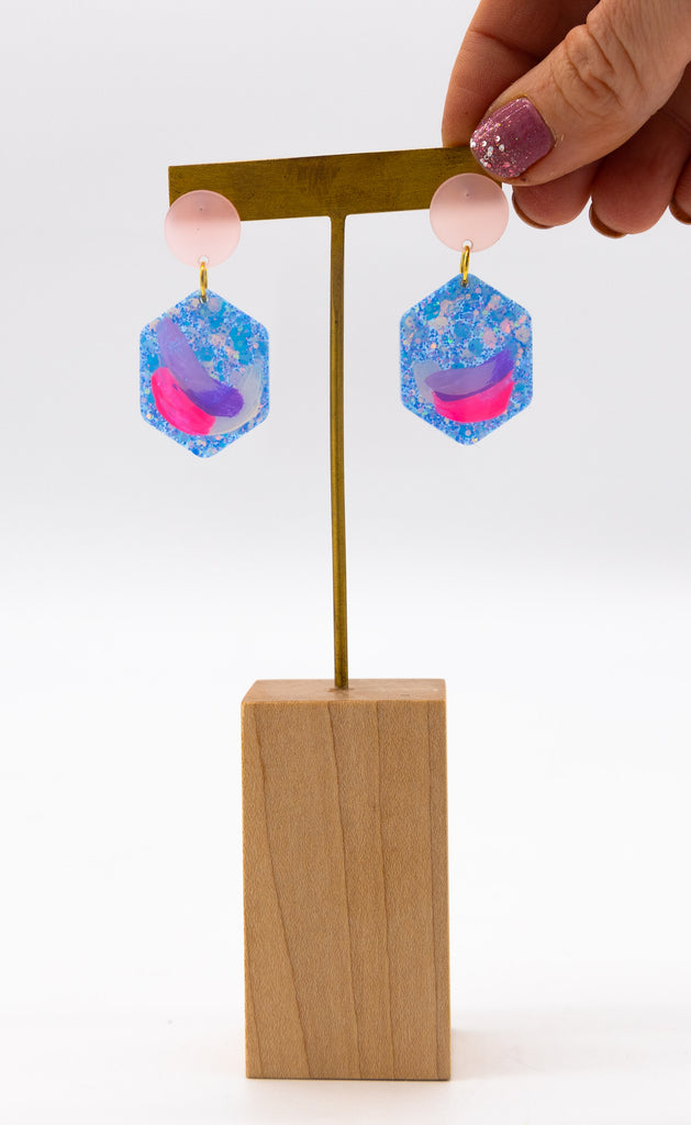 #46 Hand painted earrings