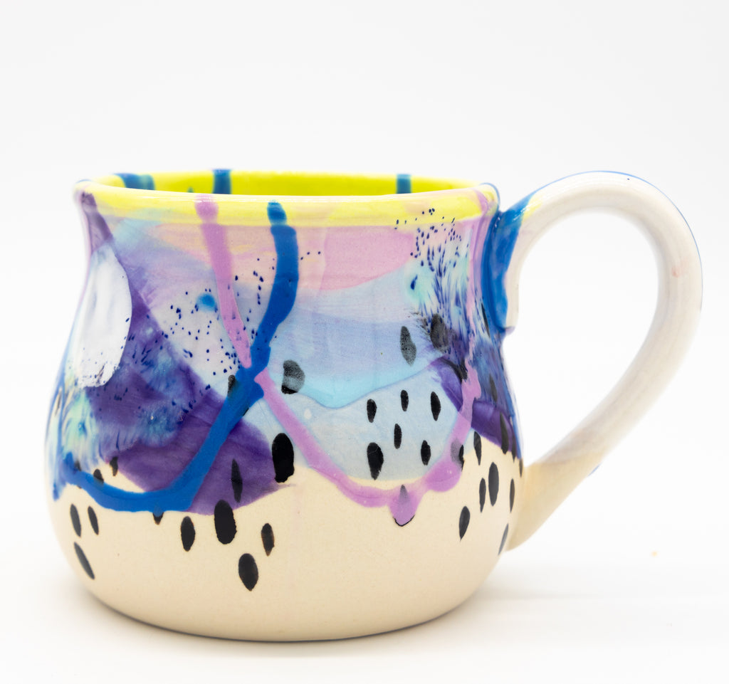 #51 22 oz Hand painted Ceramic Mug