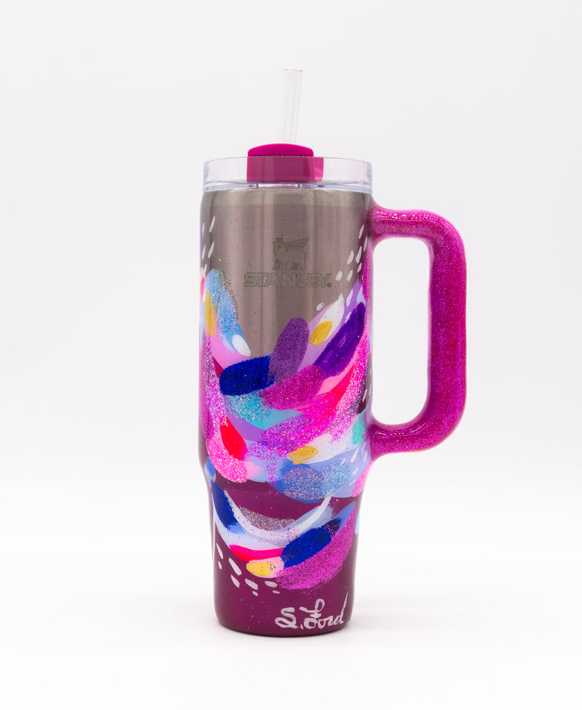 #31 Hand Painted Resin 30oz Stanley Tumbler