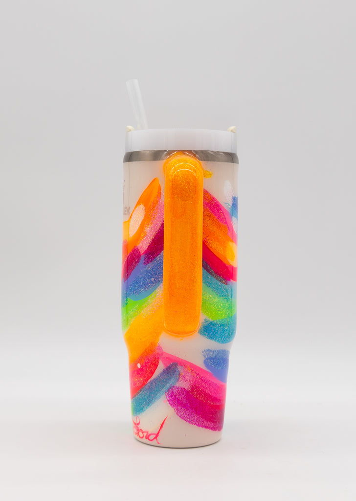 CUSTOM Hand Painted Resin Stanley Tumbler – Suze Ford Studios