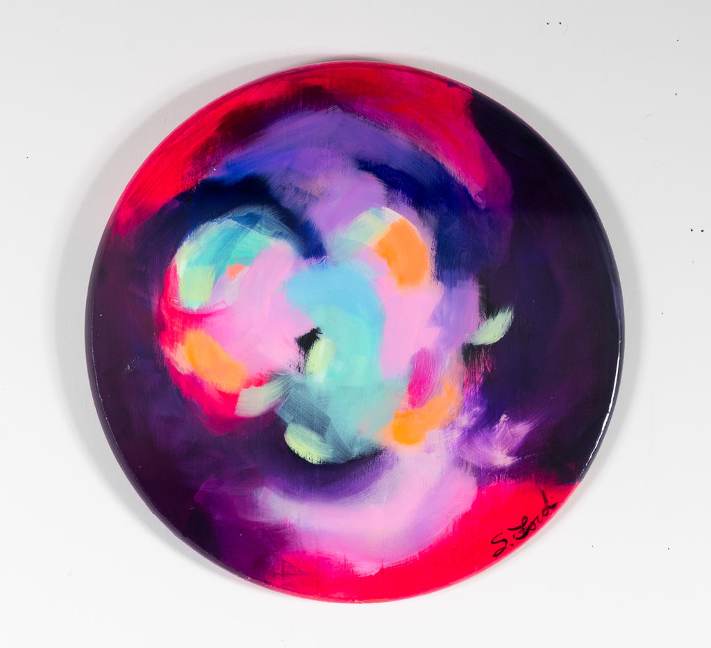 It will be ok, 18" circle, oil painting and resin