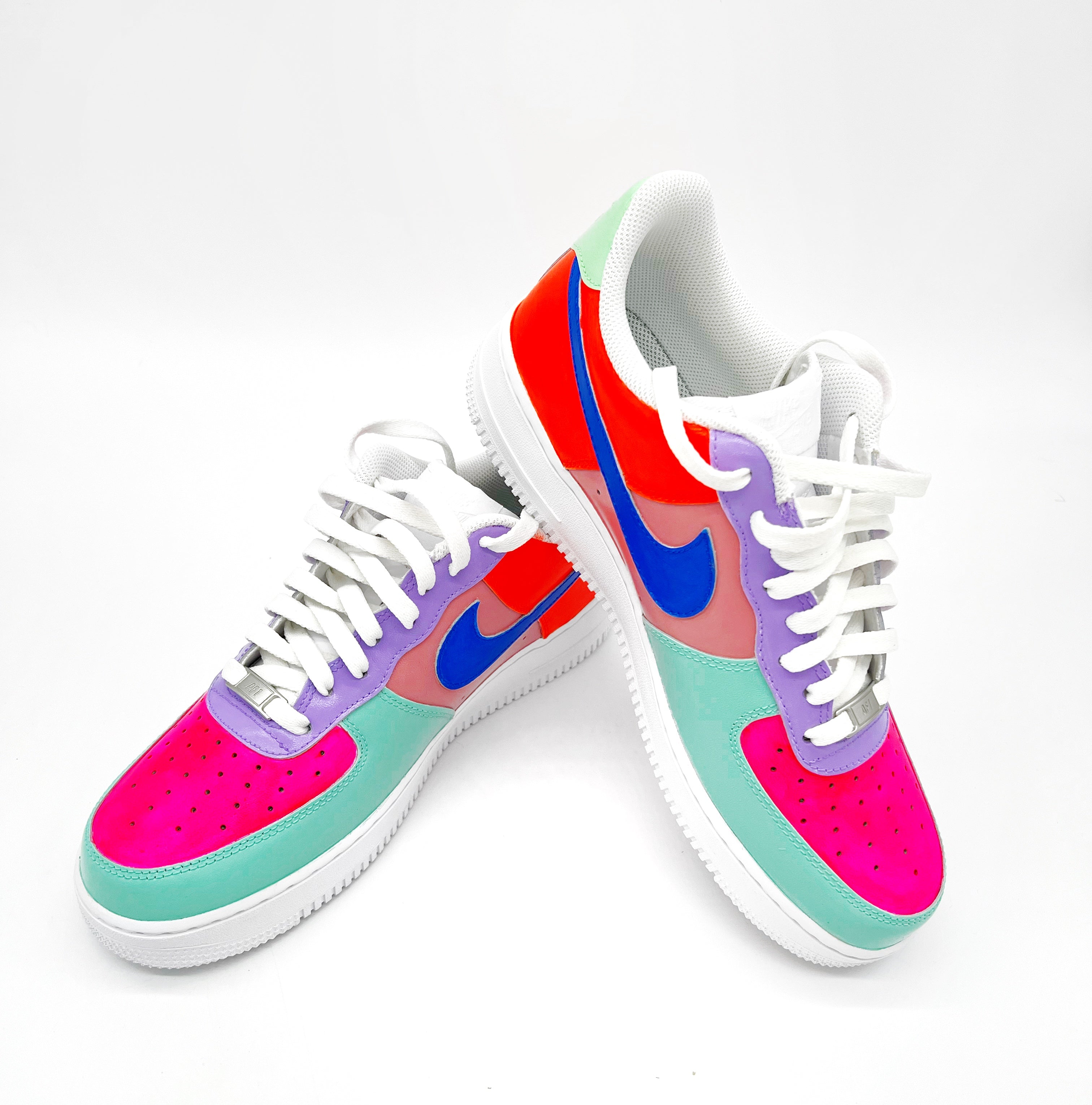 Mens Hand painted Nike Air Force Ones – Suze Ford Studios