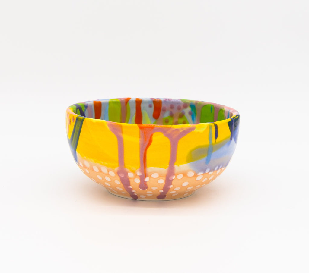 84 Hand Painted Ceramic Soup Bowl – Suze Ford Studios 84 Hand Painted Ceramic Soup Bowl – Suze Ford Studios