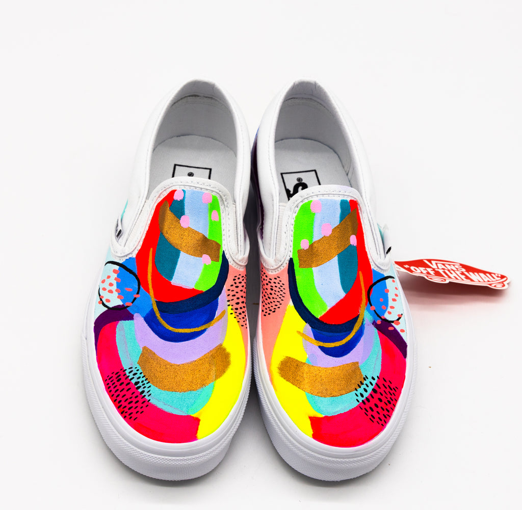 ecstasy ale fotoelektrisk Kids Custom painted Vans Shoes – Suze Ford Studios