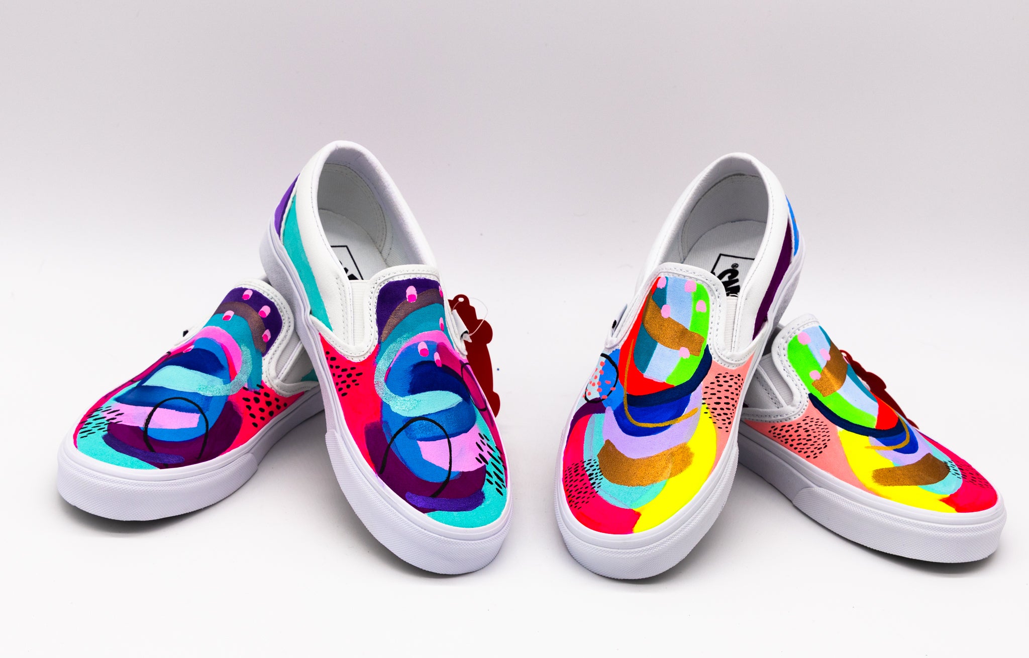 ecstasy ale fotoelektrisk Kids Custom painted Vans Shoes – Suze Ford Studios