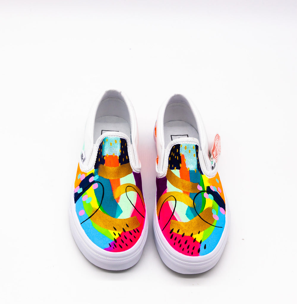 spiegel naald telex Kids Custom painted Vans Shoes – Suze Ford Studios