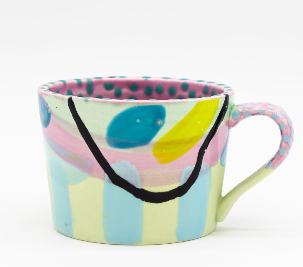 #22 12 oz Hand painted Ceramic Mug