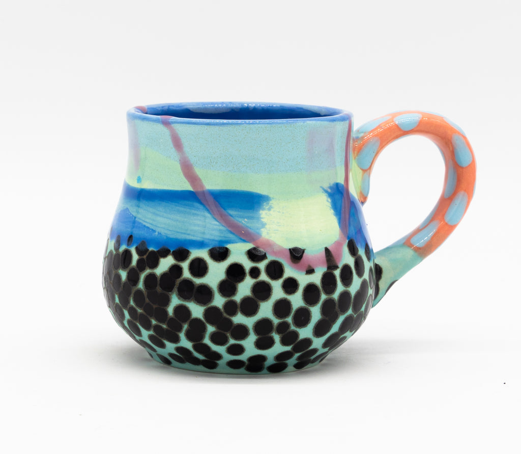 #32 12 oz Hand painted Ceramic Mug