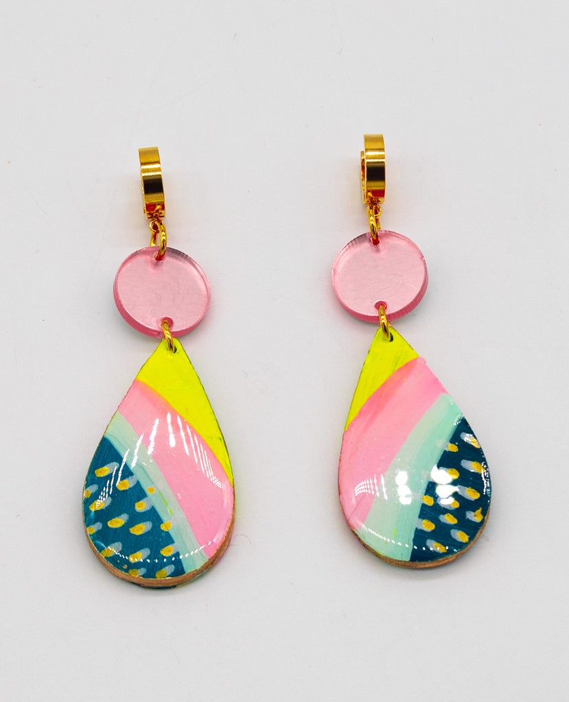 #46 Hand painted earrings