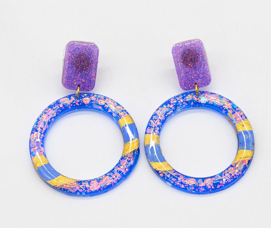 #96 Hand Painted earrings