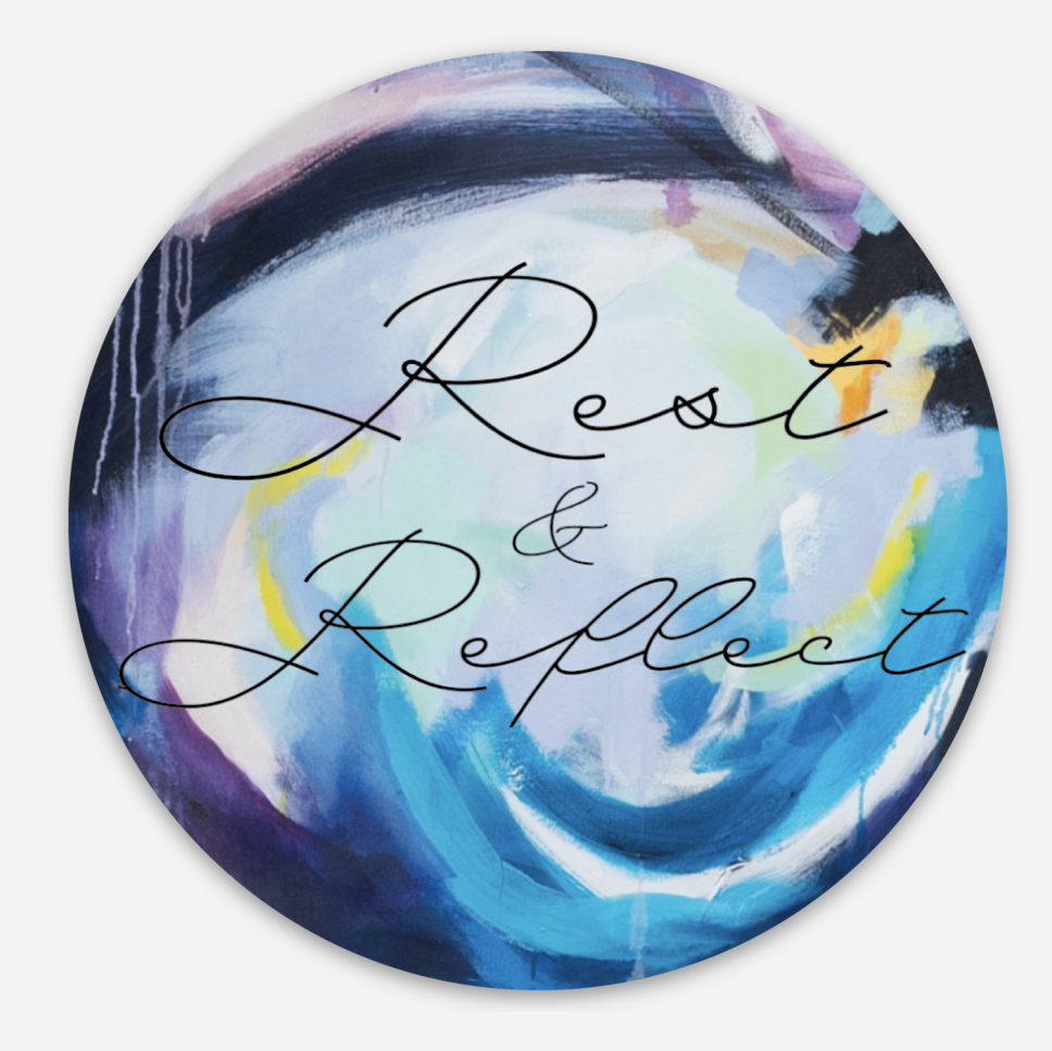 Rest and Reflect 3" Vinyl Sticker