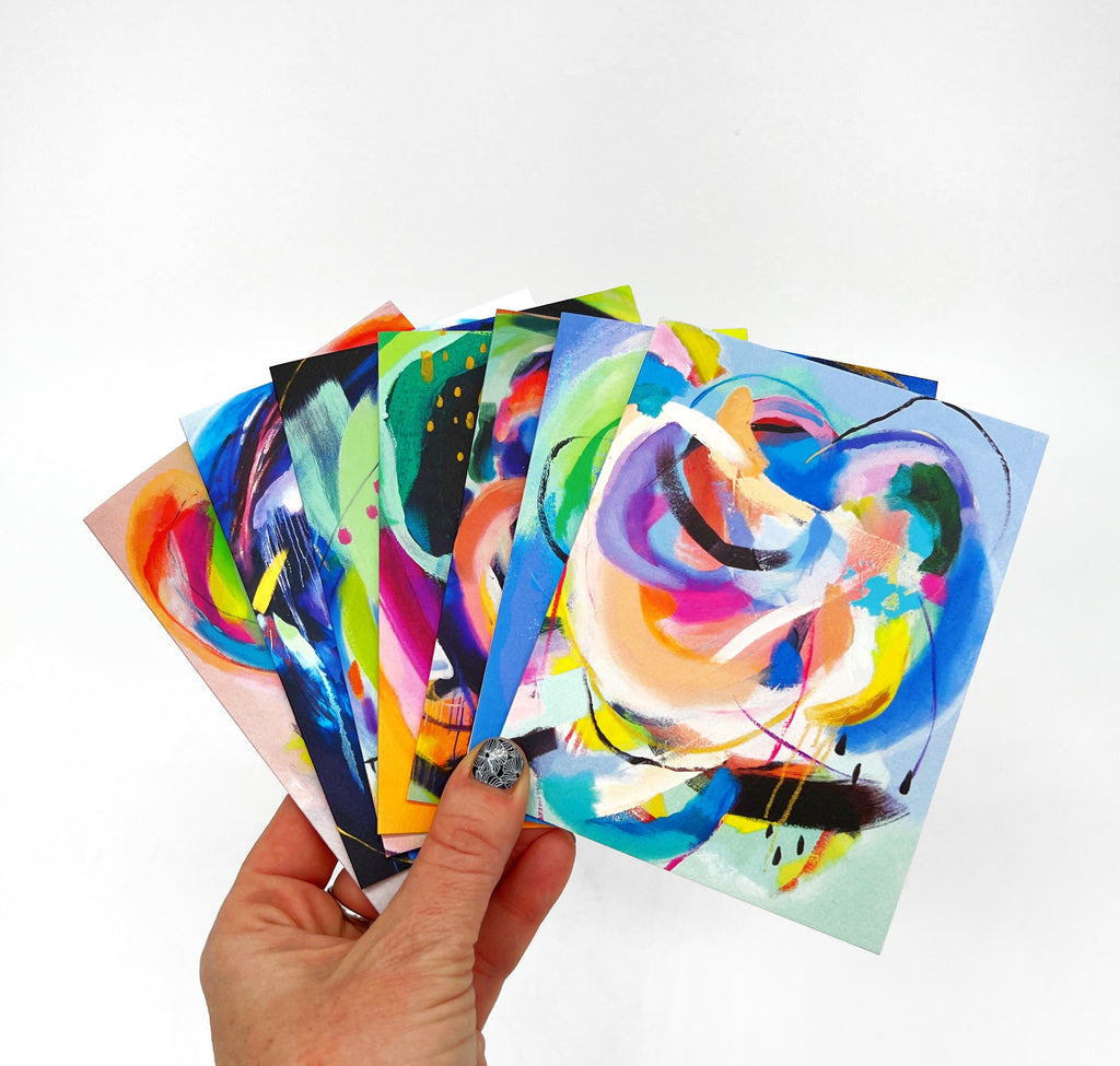Vibrancy Oil Painting Stationary 6 Card Pack