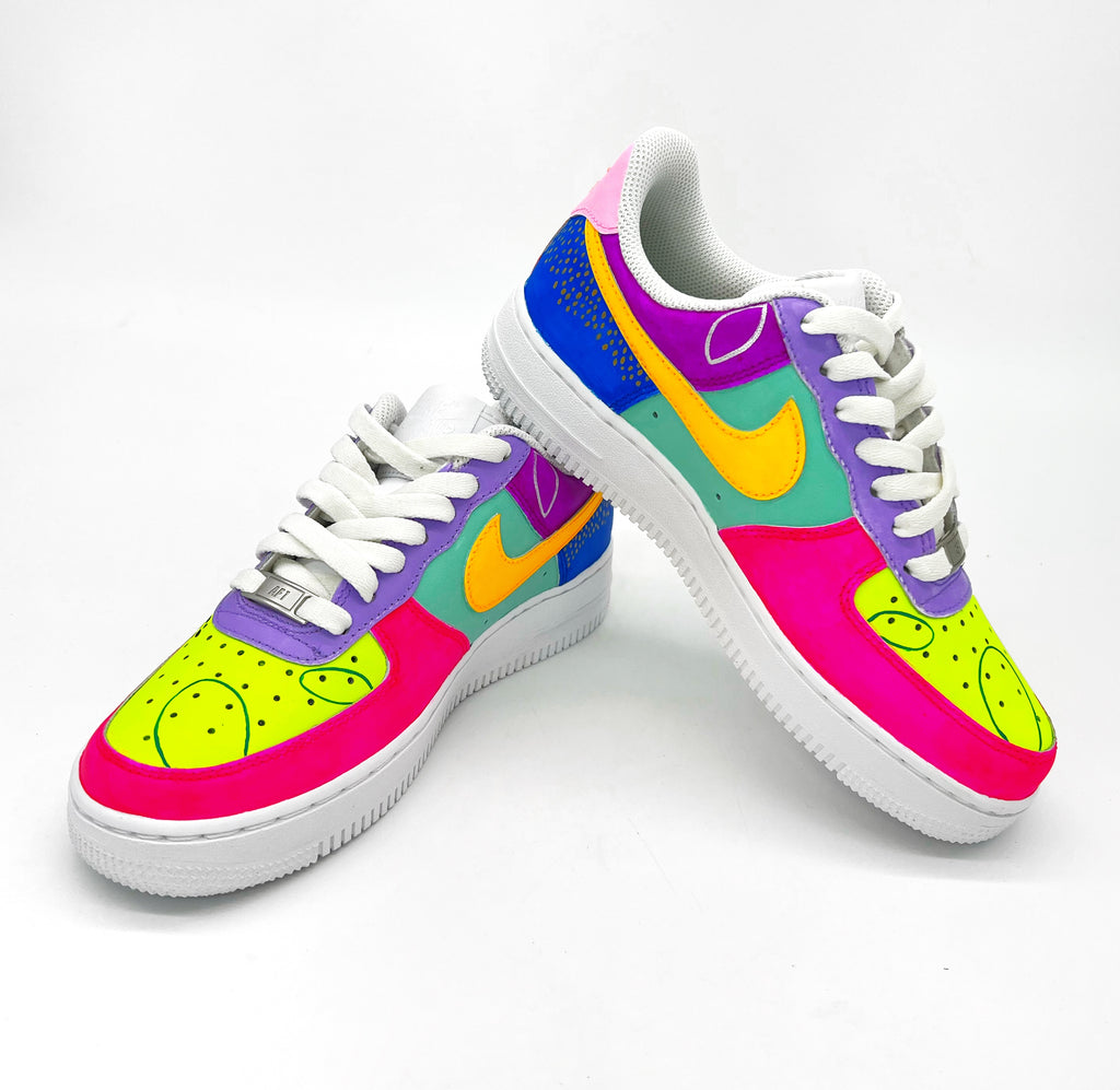 Womens Hand Painted Nike Air Force Ones 6.5 / Air Force 1 07' High Top